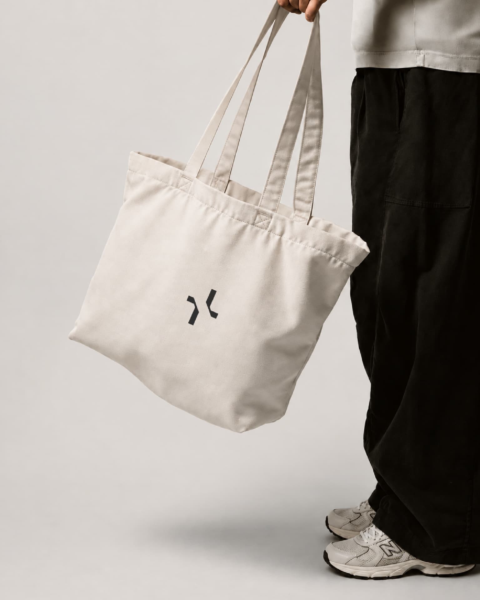 Luck & Leverage tote bag with brand mark